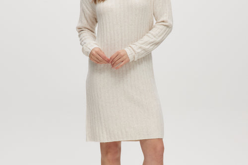 Off White Mock neck sweater dress