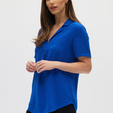 Blue Classic Notch Airflow Shirt side