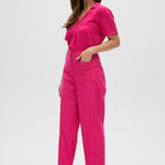 Pink Essential High-Rise Pants side