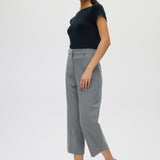 Gray Cropped Wide-Leg Pants side