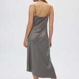 Sea Salt Asymmetrical Draped Dress back