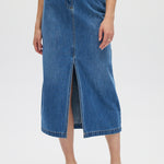 Denim Style Midi Skirt close up