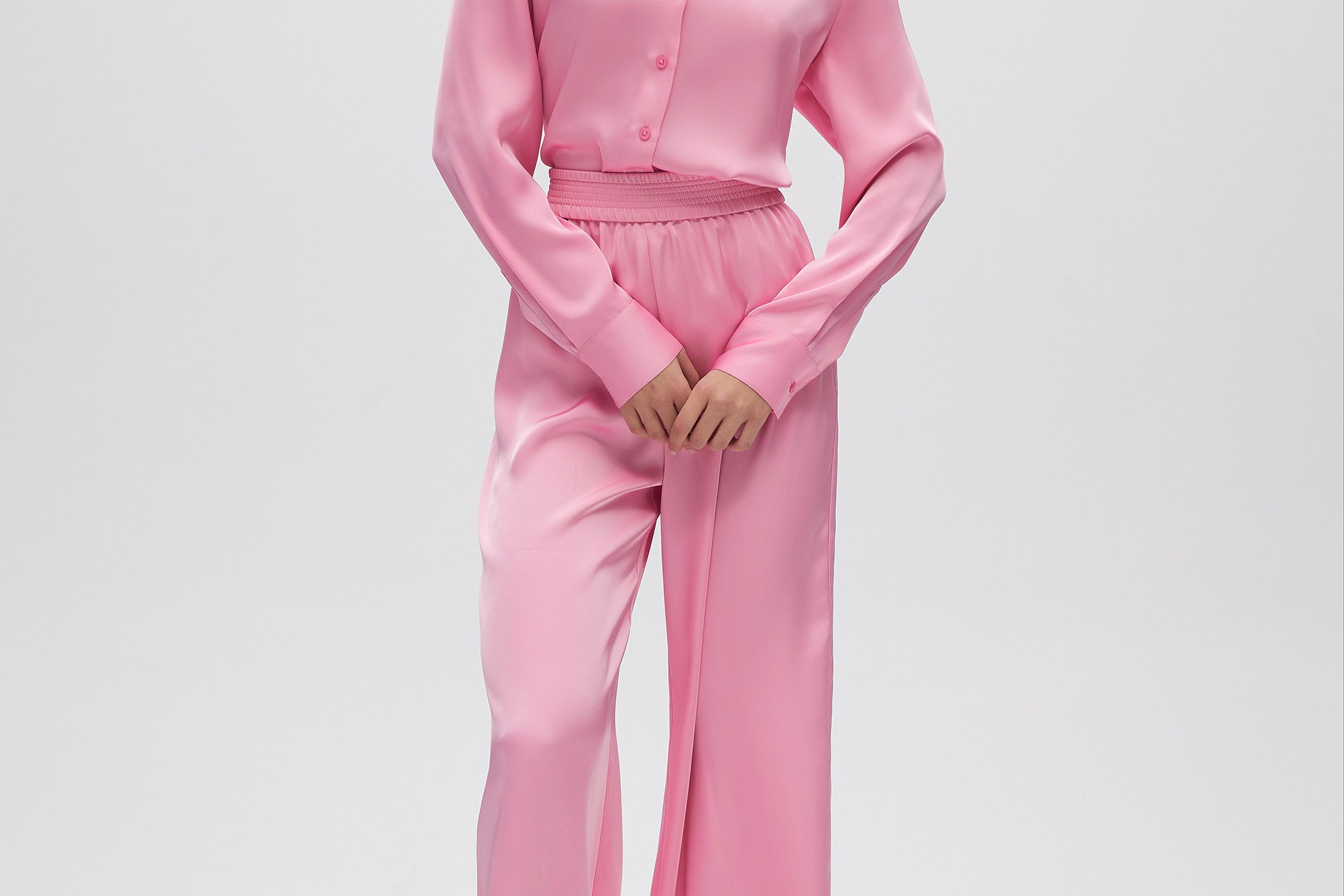 Pink Essential Pull-On Pants front