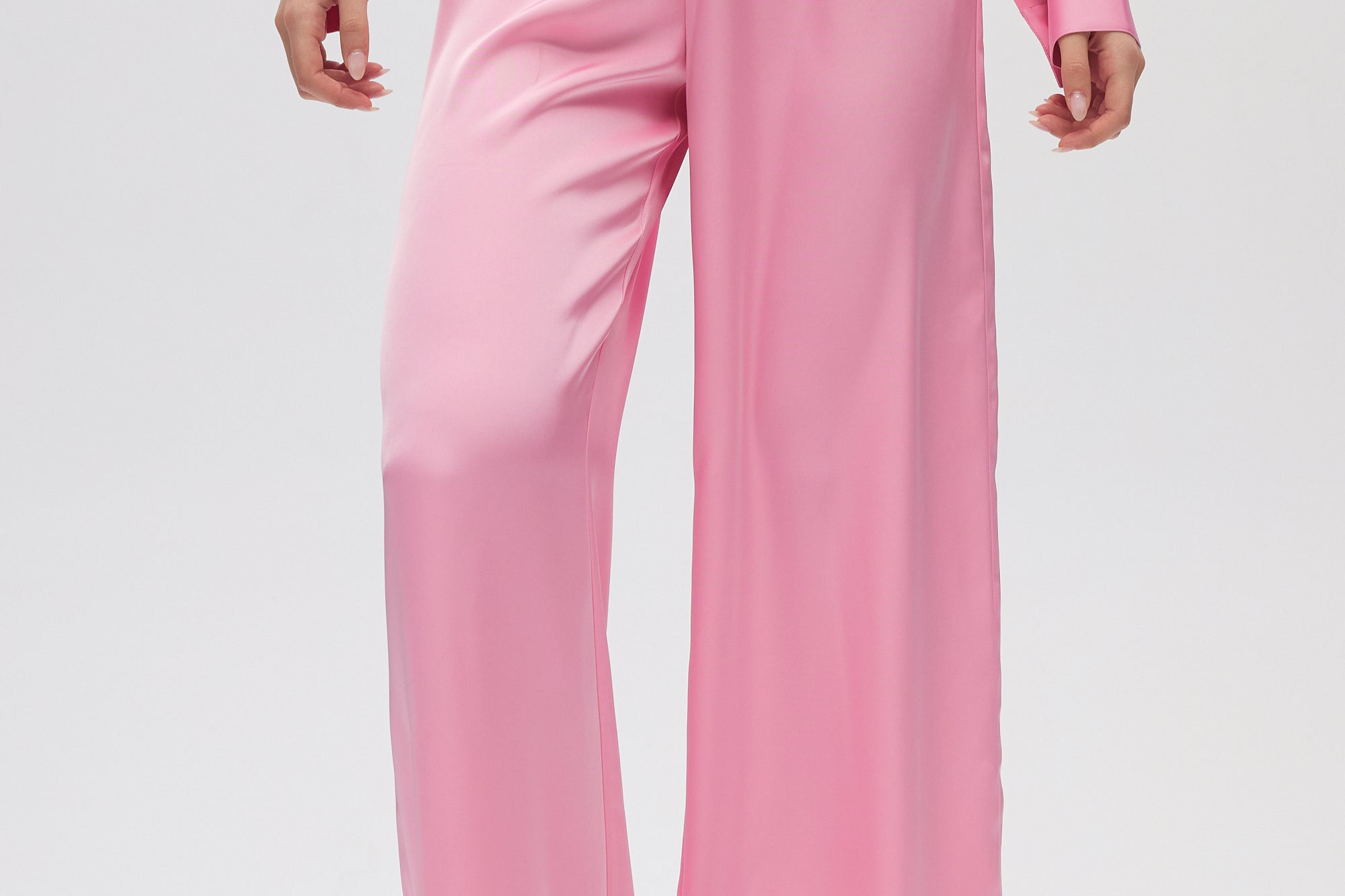 Pink Essential Pull-On Pants close up