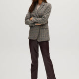 Timeless plaid blazer full body