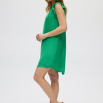 Green Sleeveless Summer Dress side