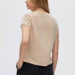  Beige Essential Baby Style Tee back 